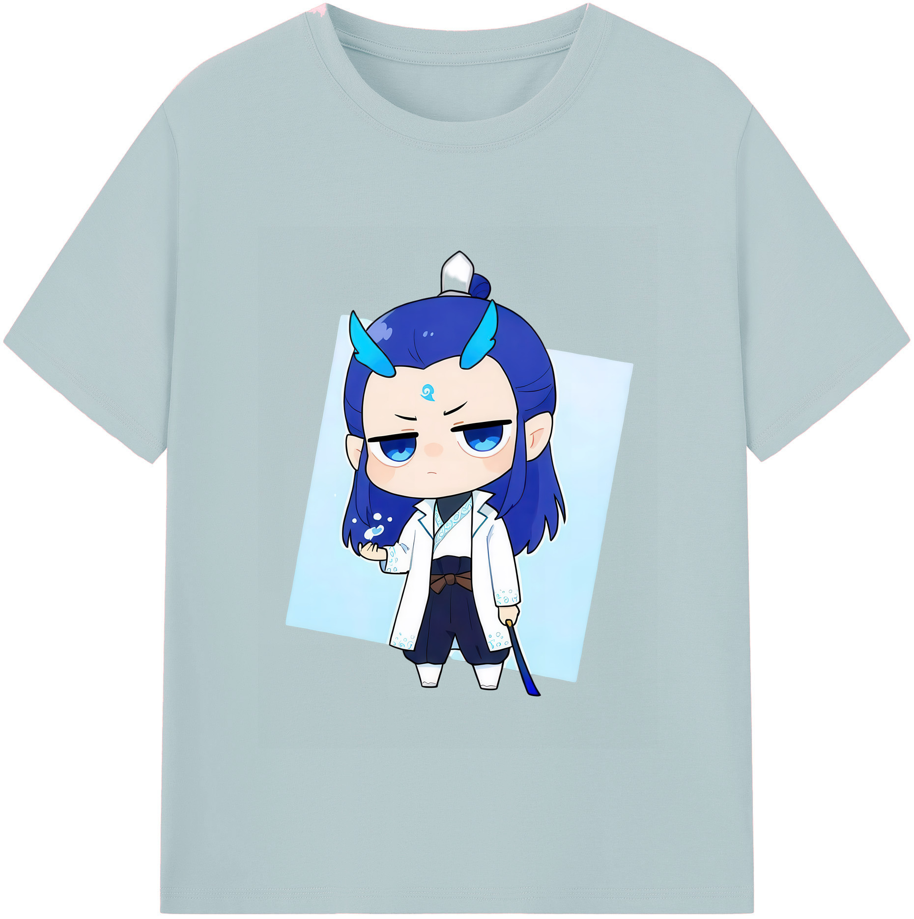 （画像用） Ne Zha 2 ナタ 魔童の大暴れ 綿100％半袖Tシャツ（フロントプリント）